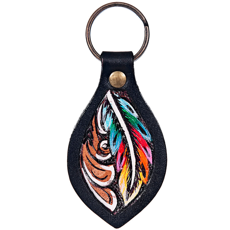 Leather Key Chain Ring Handcraft Handmade Hilason - Uhorse