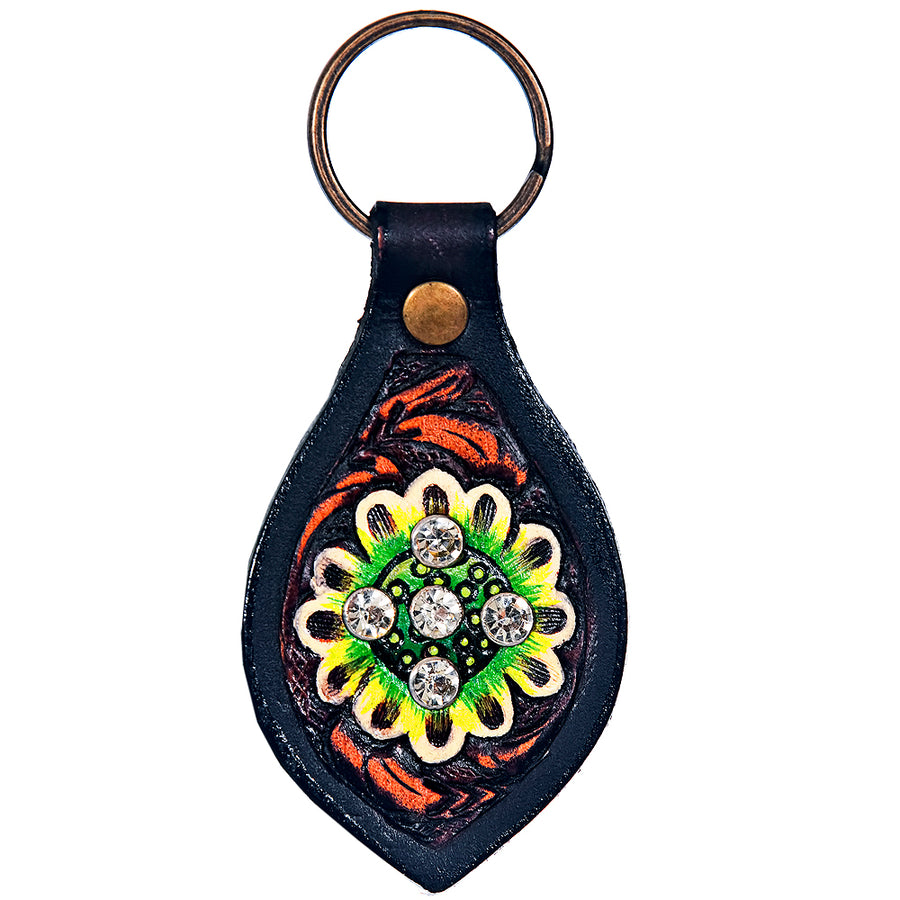 Leather Key Chain Ring Handcraft Handmade Hilason - Uhorse