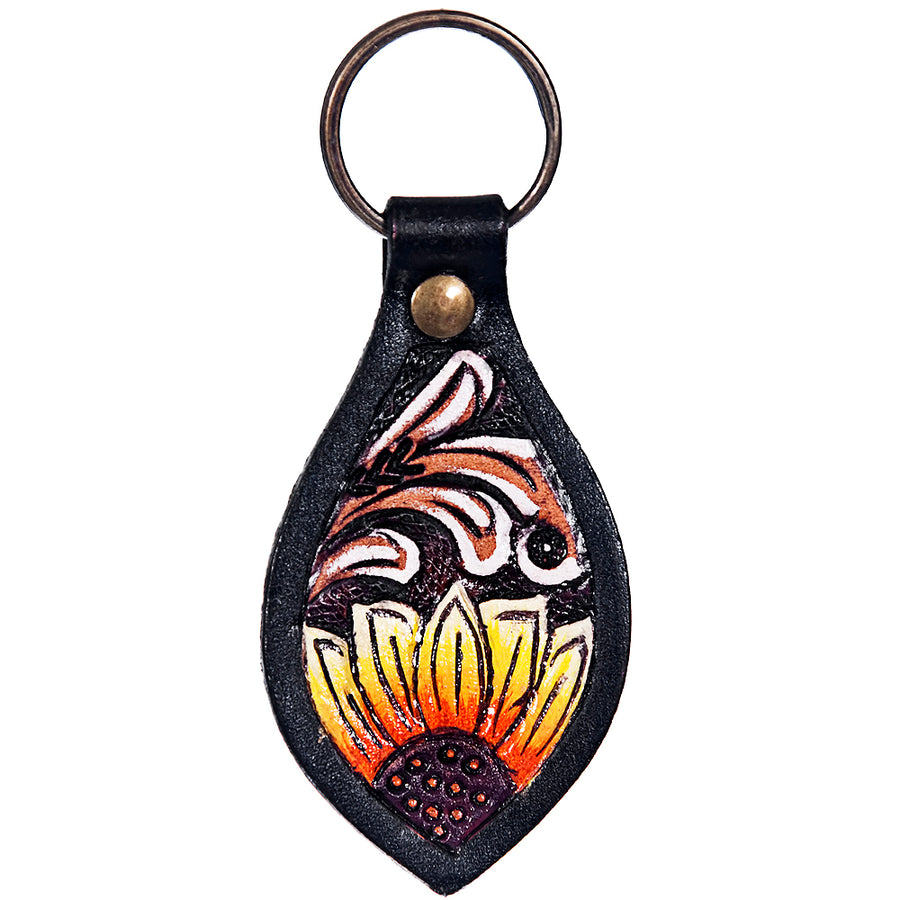 Leather Key Chain Ring Handcraft Handmade Hilason - Uhorse