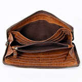 Never Mind Nmbgm106H Wallet Vintage Handmade Genuine Cowhide Leather Women Bag Western Handbag Purse