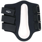 TOUGH-1 Deluxe 3 Quick-Grip Neoprene Horse Splint Boots w/ Leather Wear Pad