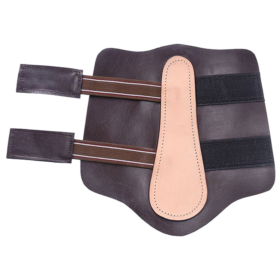 Tough-1 Leather Velcro Splint Boot Dark Brwon by Hilason – Cowboy and equestrian accessories