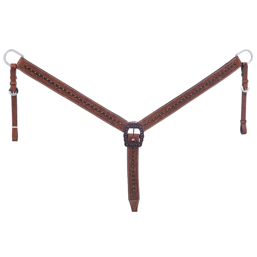 Tough 1 Cooper Belt Buckle Bling H. Breastcollar Medium Oil by Hilason – Cowboy and equestrian accessories