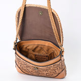 American Darling Western Leather Crossbody Bag – Handcrafted with Hand-Tooled Floral Carving, Genuine Leather, Durable and Stylish