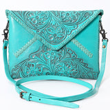 American Darling Envelope Hand Tooled Genuine Leather women bag