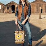 ADBG1111 American Darling Tote Saddle Blanket Genuine Leather women