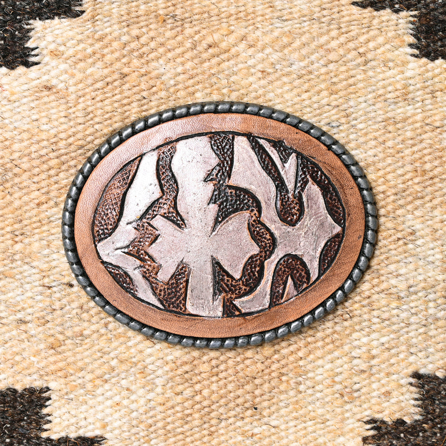 American Darling Saddle Blanket Cowhide Crossbody Bag – Genuine Leather Fringe Western Purse with Strap for Everyday, Travel, and Hands-Free Carry