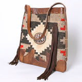 American Darling ADBG1114 Hobo Hobo Saddle Blanket Genuine Leather Women Bag Western Handbag Purse