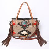ADBG1119 American Darling Tote Saddle Blanket Genuine Leather women