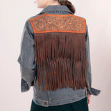 American Darling ADJKT013-S Genuine leather Hand tooled hand carved by Hilason – Cowboy and equestrian accessories