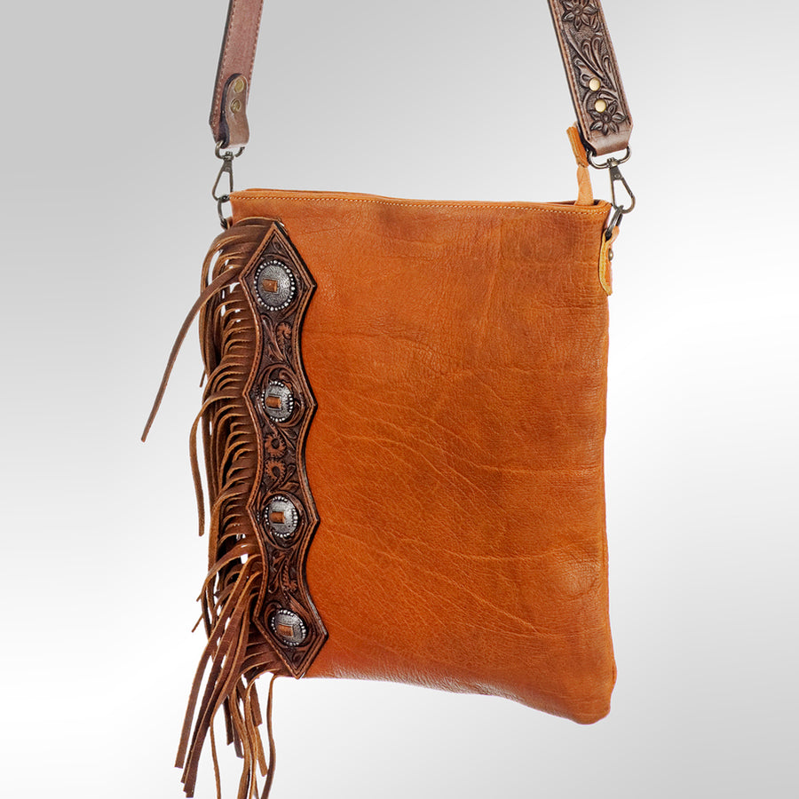 American Darling ADBG467 Chaps Bag Hand Tooled Genuine Leather Women by Hilason – Cowboy and equestrian accessories