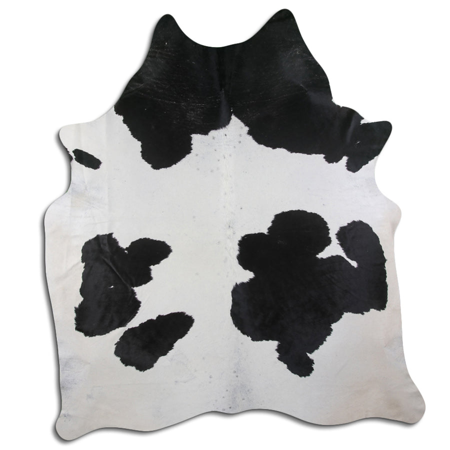 8.5 Ft X 7.5 Ft Brazilian Cowhide Skin Rug Hair-On Leather Carpet - Hilason