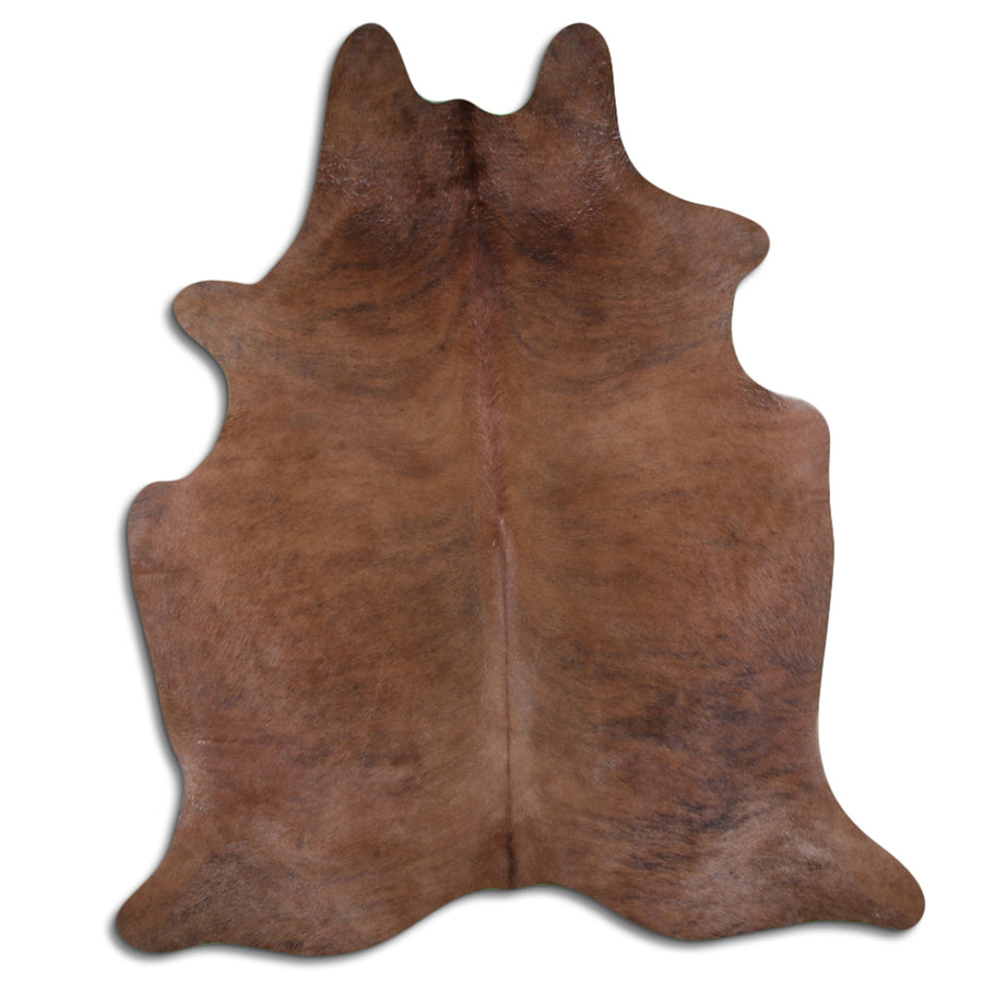 8 Ft X 7 Ft Brazilian Cowhide Skin Rug Hair-On Leather Carpet - Hilason