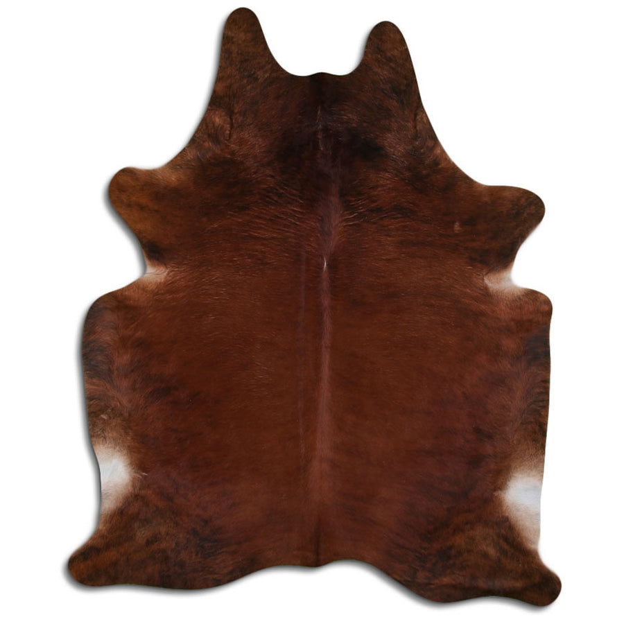 8 Ft X 6.5 Ft Brazilian Cowhide Skin Rug Hair-On Leather Carpet - Hilason