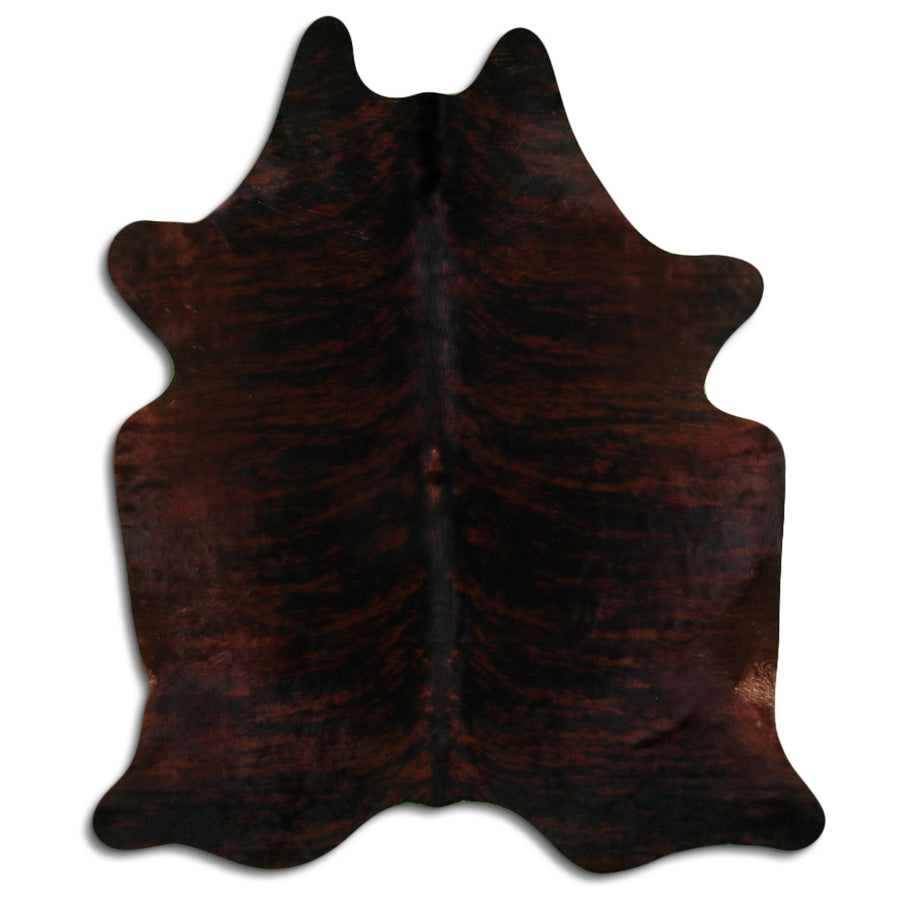 Brown leather hide rug - Uhorse