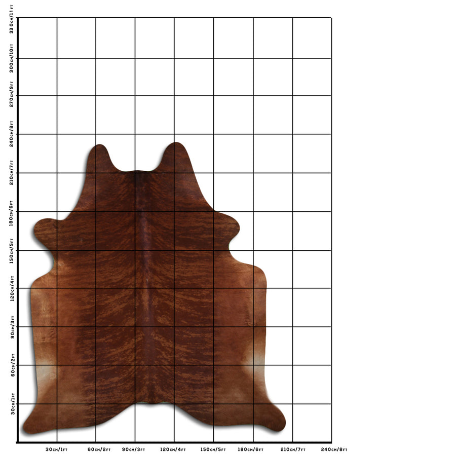 7.5 Ft X 6.5 Ft Genuine Brazilian Cowhide Skin Rug by Hilason | Hair-On Leather Home Décor Carpet