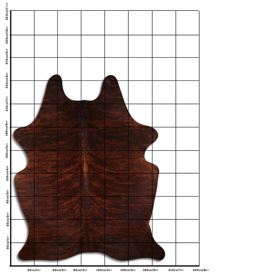 8.5 Ft X 7.5 Ft Genuine Brazilian Cowhide Skin Rug by Hilason | Hair-On Leather Home Décor Carpet