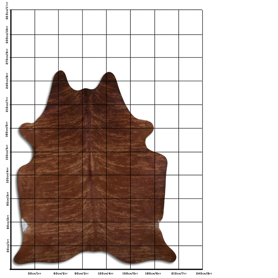 8.5 Ft X 7.5 Ft Genuine Brazilian Cowhide Skin Rug by Hilason | Hair-On Leather Home Décor Carpet
