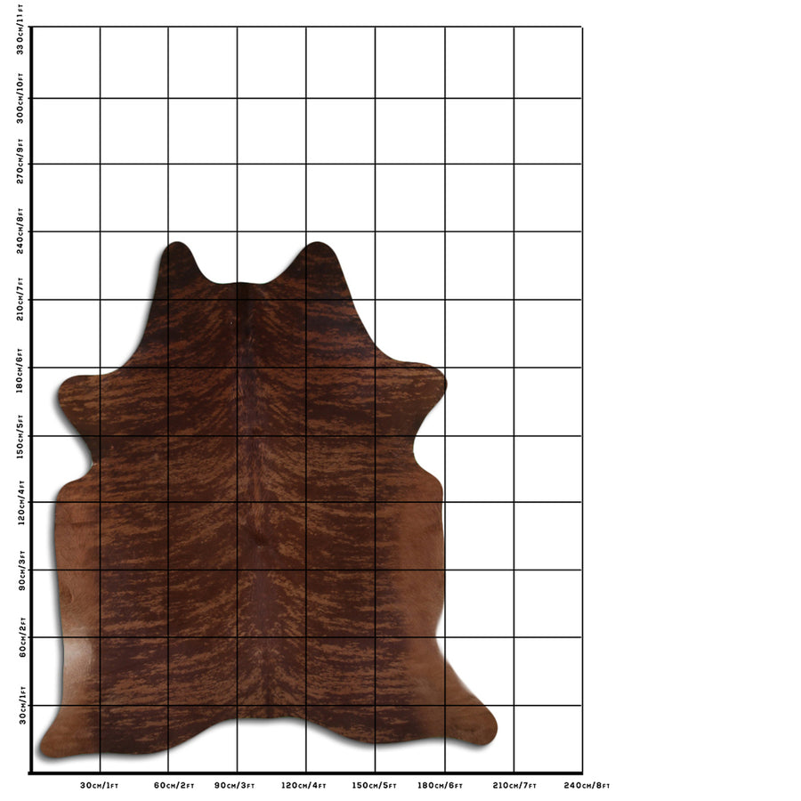 8.5 Ft X 7.5 Ft Genuine Brazilian Cowhide Skin Rug by Hilason | Hair-On Leather Home Décor Carpet