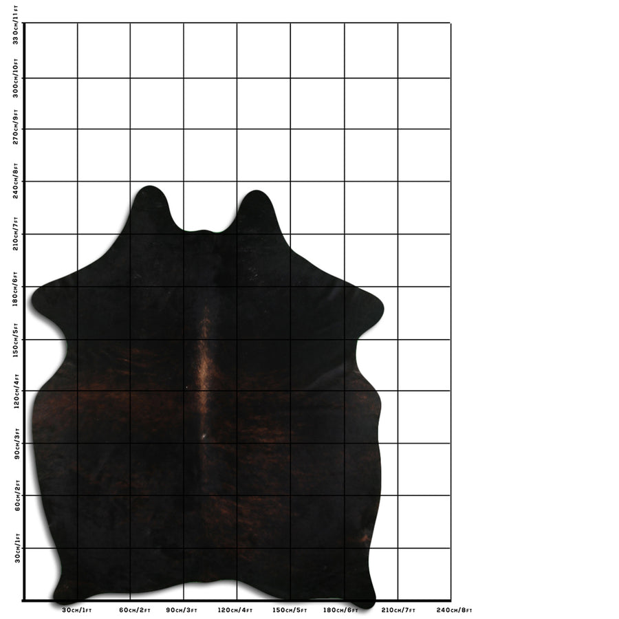 8 Ft X 6.5 Ft Genuine Brazilian Cowhide Skin Rug by Hilason | Hair-On Leather Home Décor Carpet