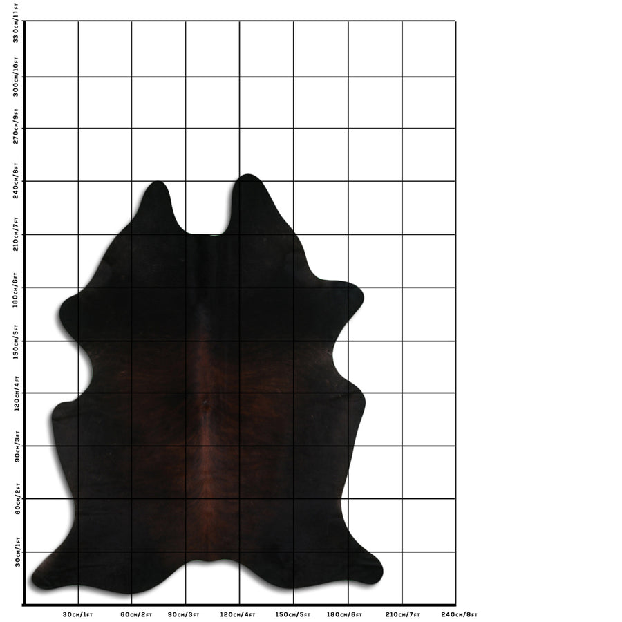 8 Ft X 6.5 Ft Genuine Brazilian Cowhide Skin Rug by Hilason | Hair-On Leather Home Décor Carpet