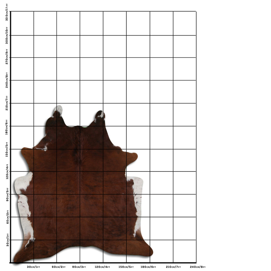 7 Ft X 6 Ft Genuine Brazilian Cowhide Skin Rug by Hilason | Hair-On Leather Home Décor Carpet