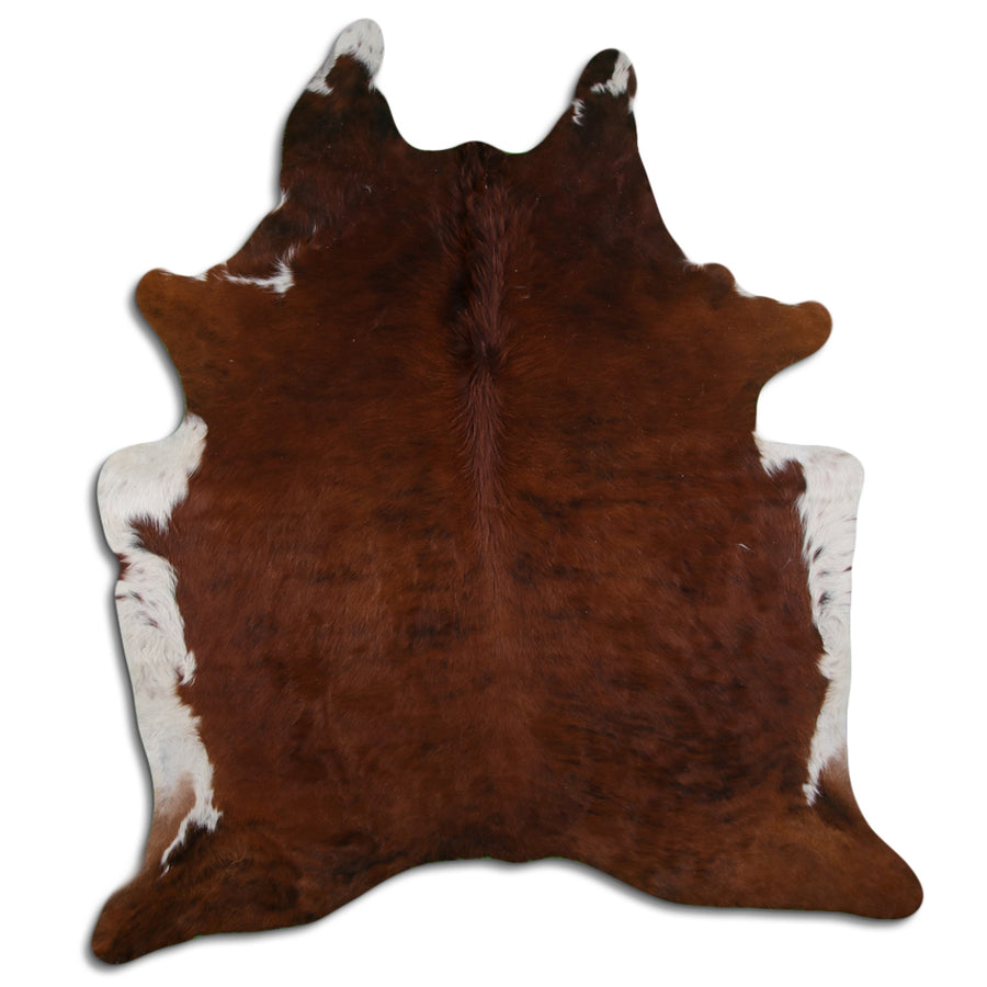 Brown and white cowhide leather hide - Uhorse