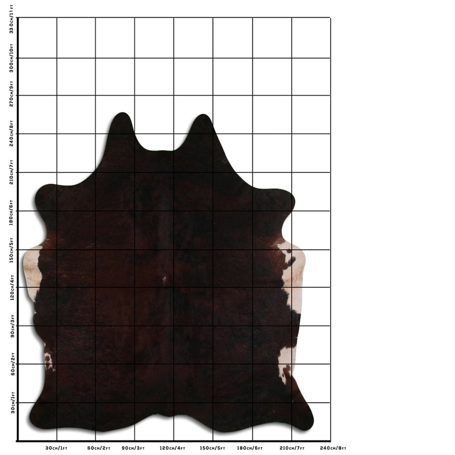 8.5 Ft X 7.5 Ft Genuine Brazilian Cowhide Skin Rug by Hilason | Hair-On Leather Home Décor Carpet