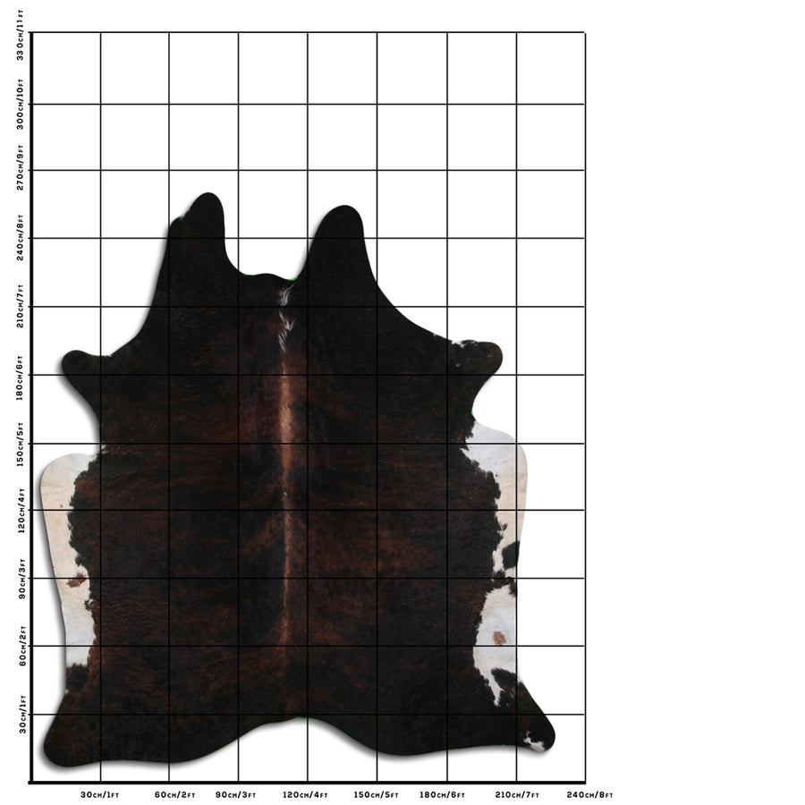 8.5 Ft X 7.5 Ft Genuine Brazilian Cowhide Skin Rug by Hilason | Hair-On Leather Home Décor Carpet