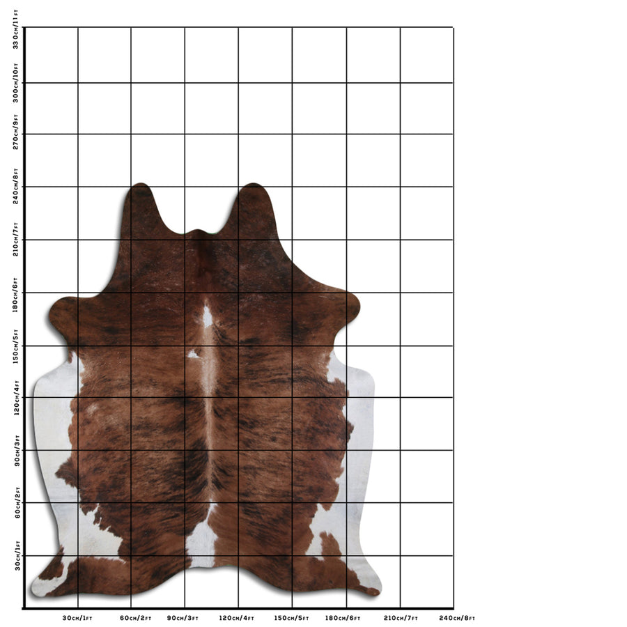 8 Ft X 6.5 Ft Genuine Brazilian Cowhide Skin Rug by Hilason | Hair-On Leather Home Décor Carpet