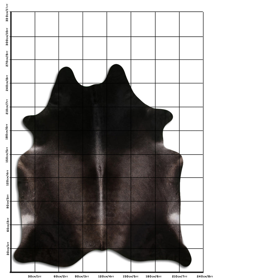 8.5 Ft X 7.5 Ft Genuine Brazilian Cowhide Skin Rug by Hilason | Hair-On Leather Home Décor Carpet