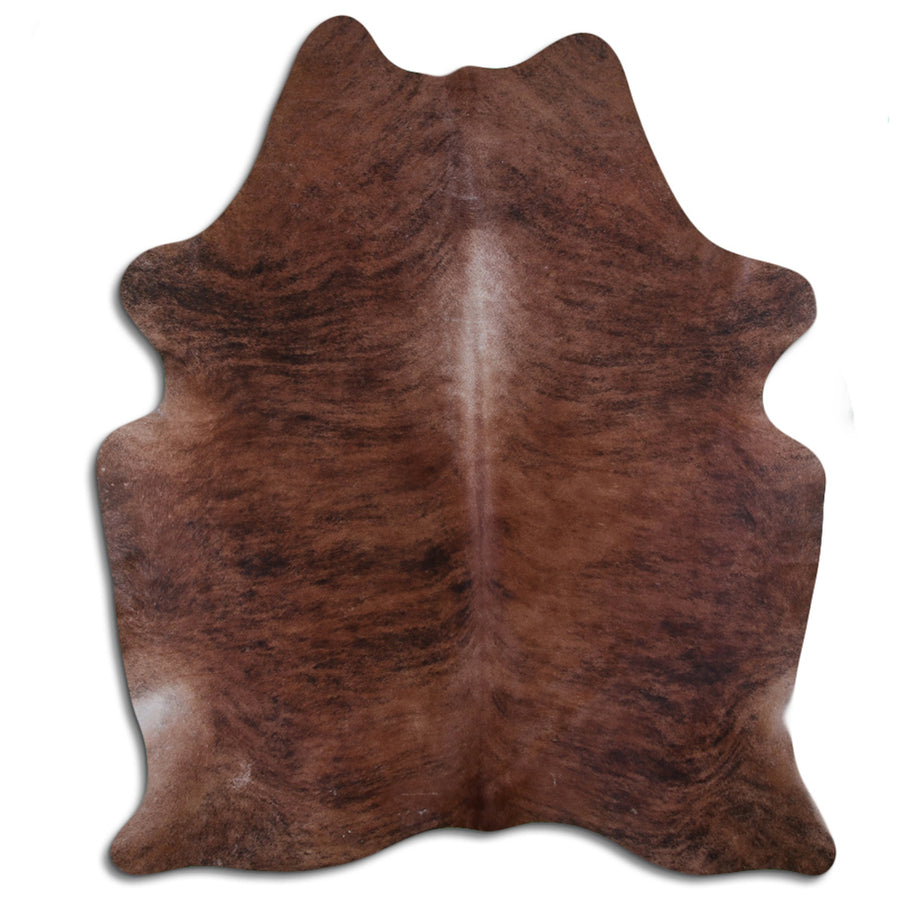 Brown leather hide rug - Uhorse