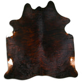 8 Ft X 7 Ft Brazilian Cowhide Skin Rug Hair-On Leather Carpet - Uhorse