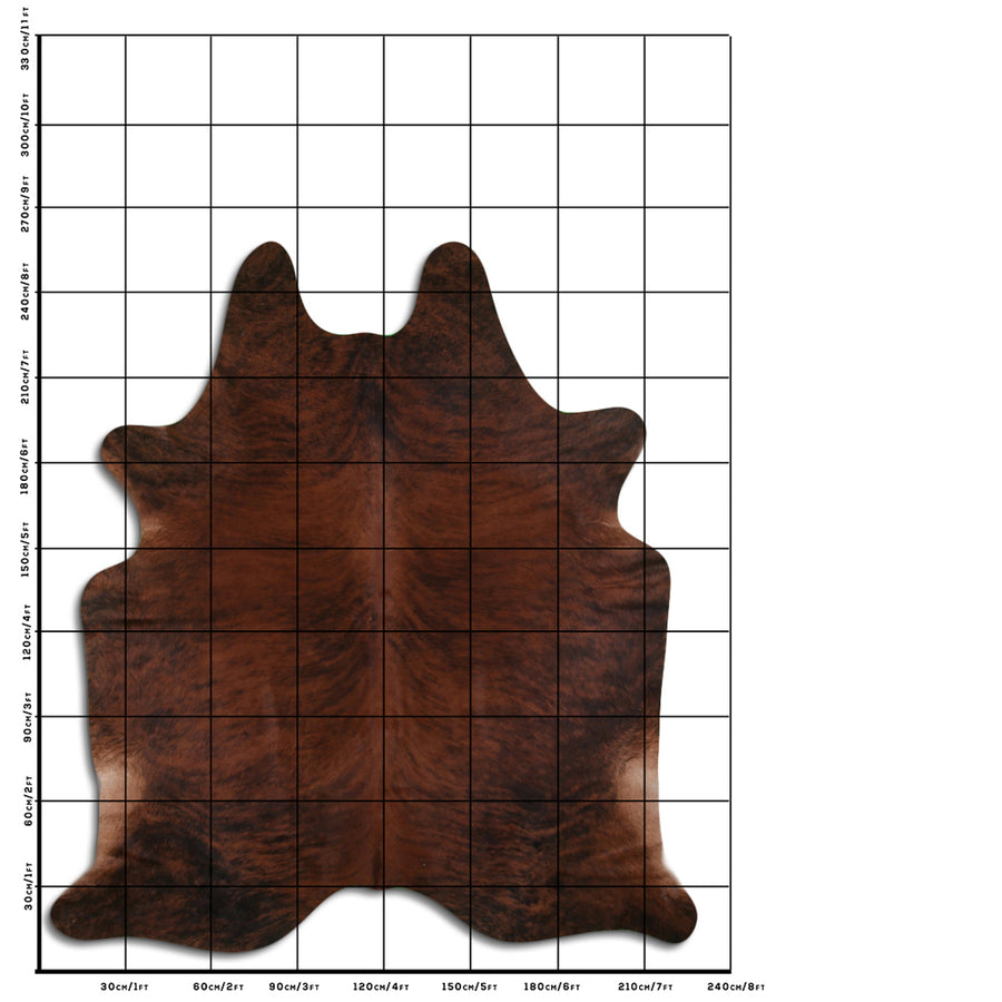 8.5 Ft X 7.5 Ft Genuine Brazilian Cowhide Skin Rug by Hilason | Hair-On Leather Home Décor Carpet