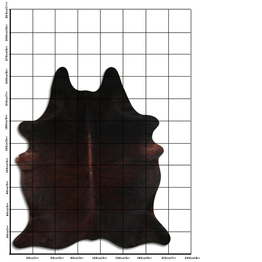 8.5 Ft X 7 Ft Genuine Brazilian Cowhide Skin Rug by Hilason | Hair-On Leather Home Décor Carpet