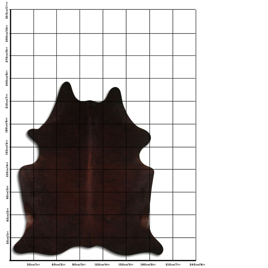 8 Ft X 6.5 Ft Genuine Brazilian Cowhide Skin Rug by Hilason | Hair-On Leather Home Décor Carpet