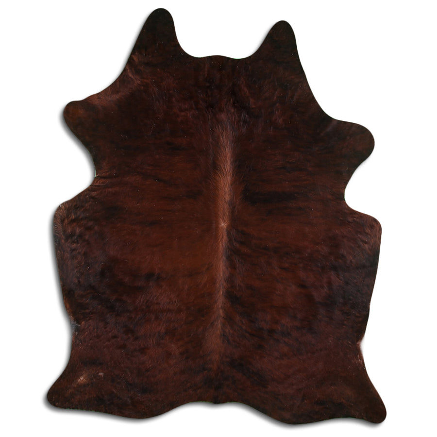 Brown leather hide rug - Uhorse
