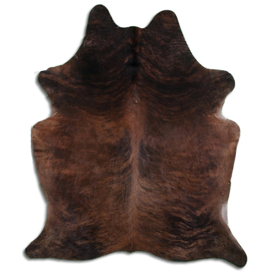 Brown leather hide rug - Uhorse