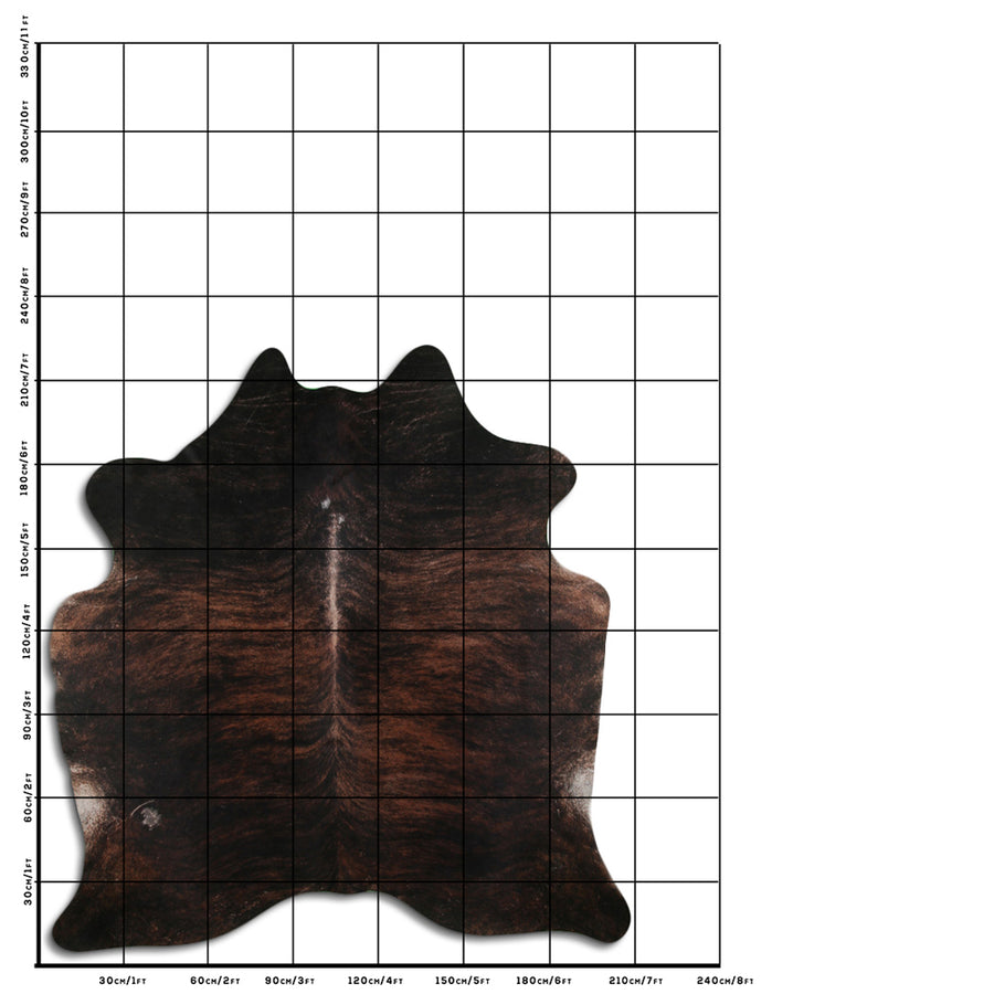 8.5 Ft X 7.5 Ft Genuine Brazilian Cowhide Skin Rug by Hilason | Hair-On Leather Home Décor Carpet