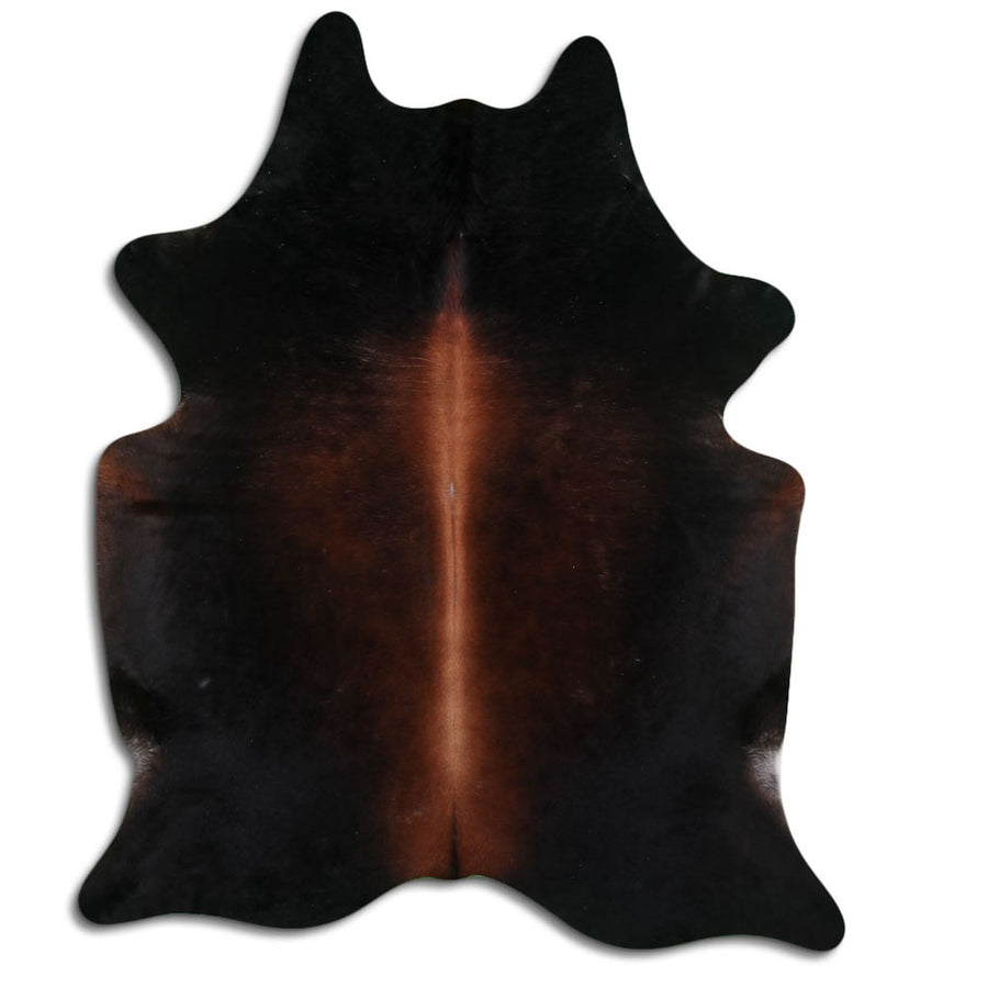 Black leather hide with brown undertones - Uhorse