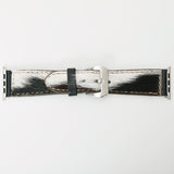 American Darling ADWAM105 Beautifully Hair-On Genuine American Leather I watch Strap Men and Women Unisex