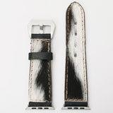 American Darling ADWAM105 Beautifully Hair-On Genuine Leather I watch Strap Men and Women Unisex