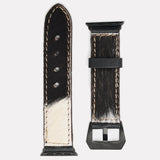 American Darling ADWAM106 Beautifully Hair-On Genuine Leather I watch Strap Men and Women Unisex