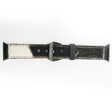 American Darling ADWAM106 Beautifully Hair-On Genuine Leather I watch Strap Men and Women Unisex