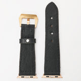 American Darling ADWAM107 Beautifully Hair-On Genuine Leather I watch Strap Men and Women Unisex
