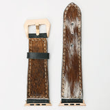 American Darling ADWAM107 Beautifully Hair-On Genuine American Leather I watch Strap Men and Women Unisex