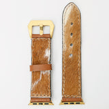 American Darling ADWAM108 Beautifully Hair-On Genuine Leather I watch Strap Men and Women Unisex