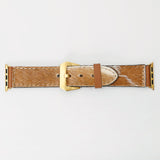 American Darling ADWAM108 Beautifully Hair-On Genuine Leather I watch Strap Men and Women Unisex