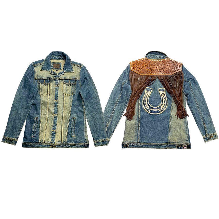 American Darling ADJKT614-L Genuine leather Hand tooled hand carved by Hilason – Cowboy and equestrian accessories