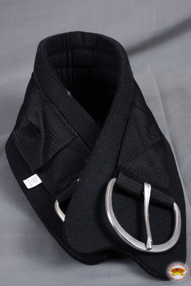 HILASON Horse Roper Comfort Cinch Girth Stainless Steel Black | for
